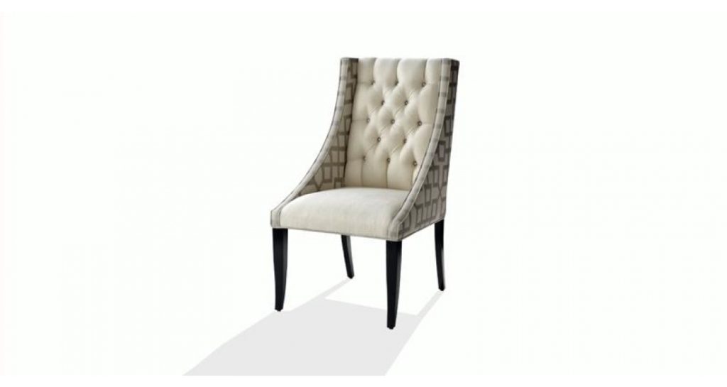 Dining Chairs Nathan Anthony style Leslie tufted chair